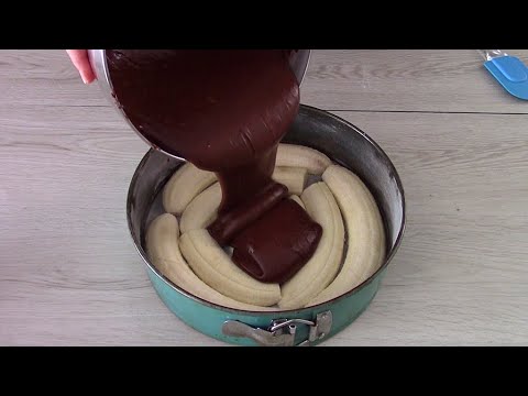 Torta banane e cioccolato cremosa