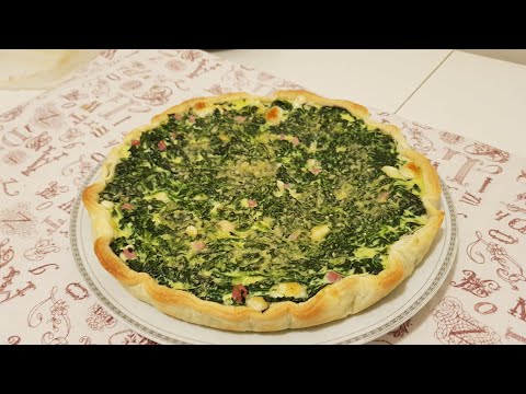 Torta salata spinaci e mozzarella giallo zafferano